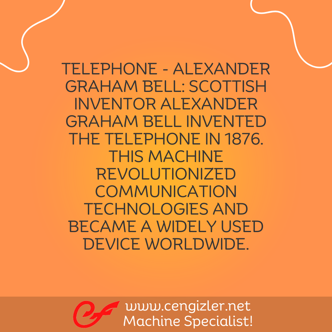 6 TELEPHONE - ALEXANDER GRAHAM BELL